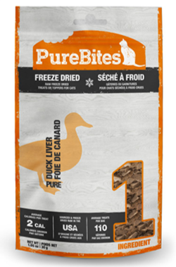 PureBites® Duck Liver Freeze-Dried Cat Treats