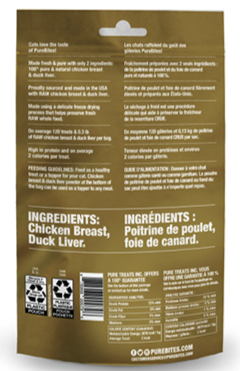 PureBites® Chicken Breast & Duck Liver Freeze-Dried Cat Treats Harmony Pet Supplies Scarborough