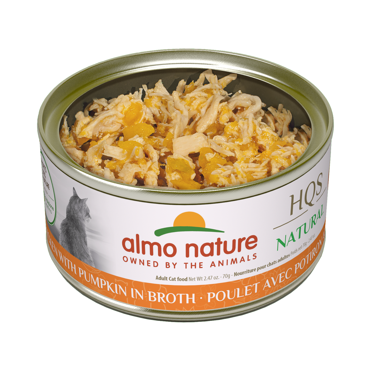 Almo Nature HQS Natural Cat Food - Chicken With Pumpkin In Broth