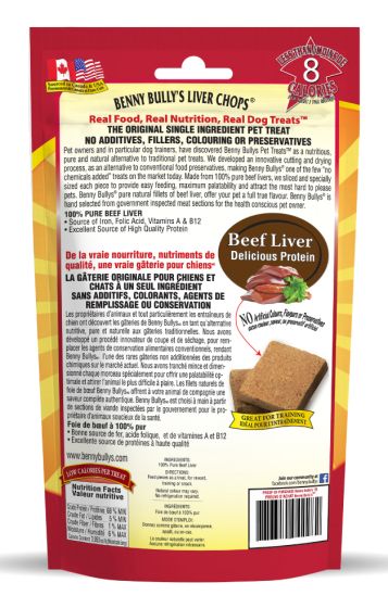 Benny Bully's - Liver chops Harmony Pet Supplies Scarborough