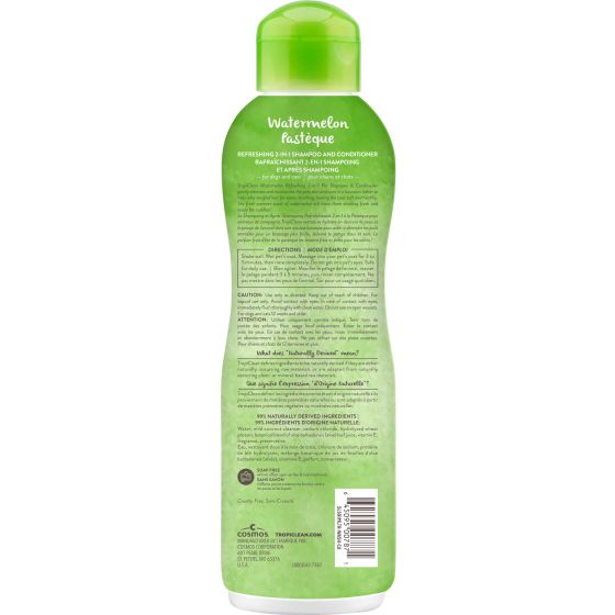 Tropiclean - Watermelon 2-in-1 Shampoo & Conditioner Harmony Pet Supplies Scarborough