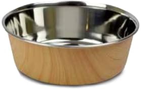 Durapet - Woodgrain bowl brown Harmony Pet Supplies Scarborough