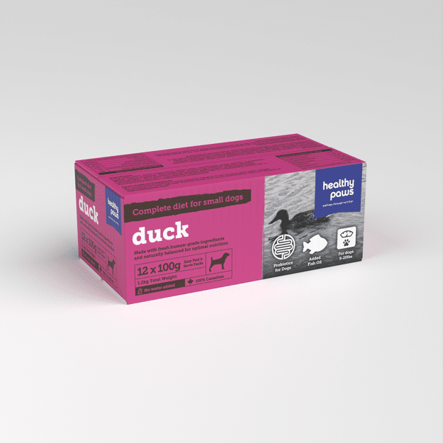 Healthy Paws Complete Small Dog Dinner Duck