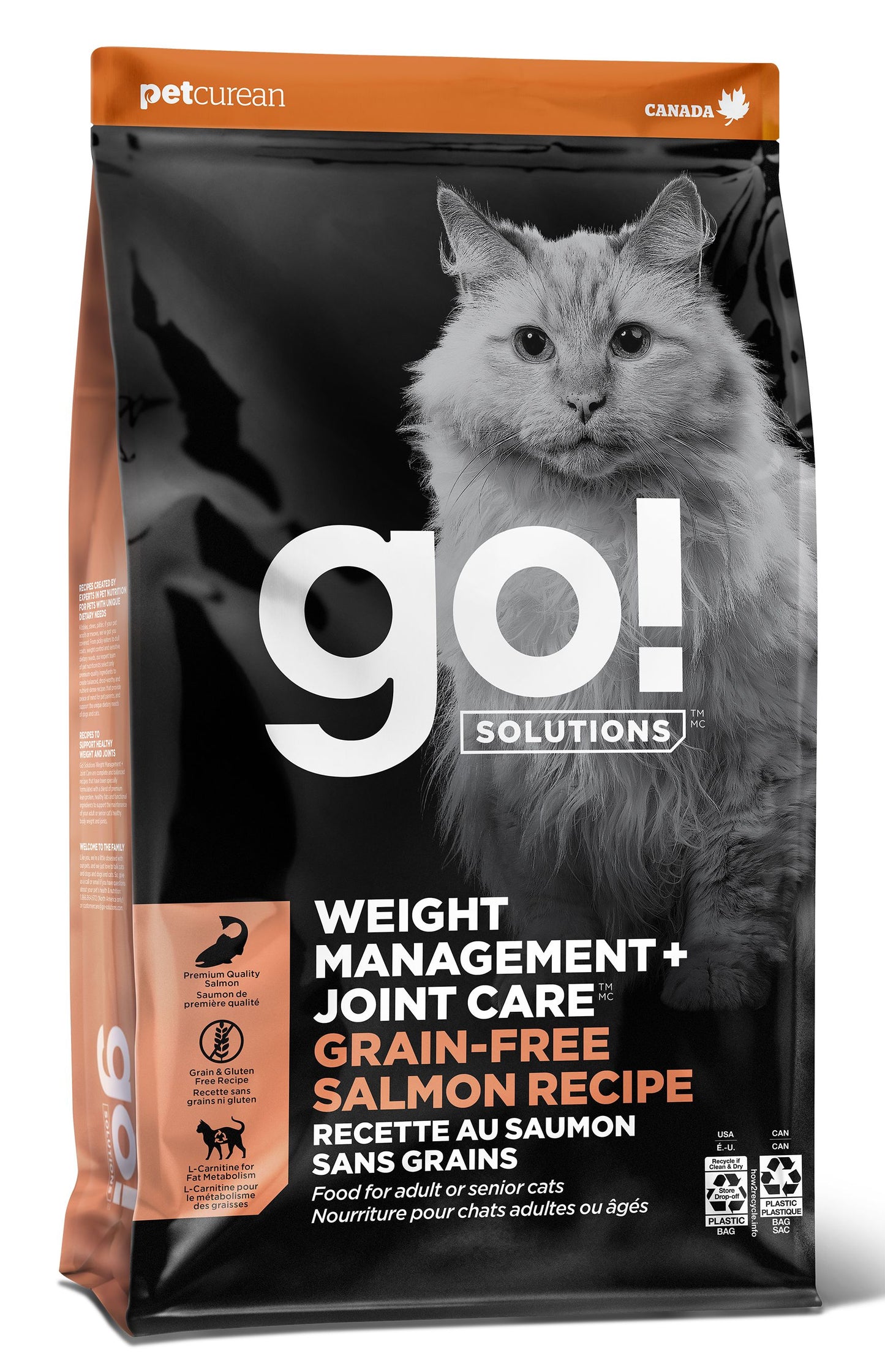 Go! Solutions Weight Management + Joint Care – Grain-Free Salmon Recipe (3lb) Harmony Pet Supplies Scarborough