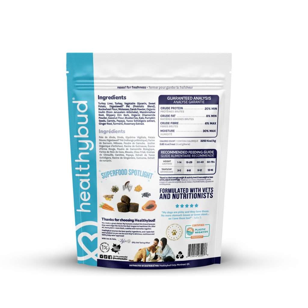 Healthybud - Gut Booster Turkey & Liver for Dogs Harmony Pet Supplies Scarborough