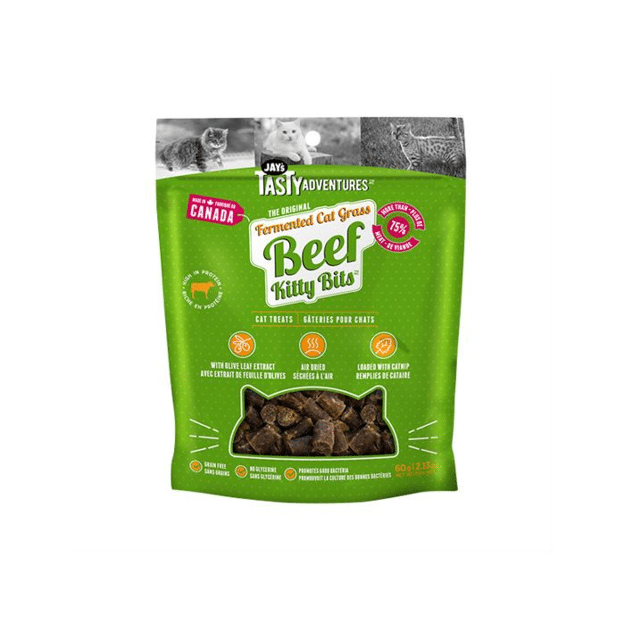 Jays Tasty Adventures Fermented Cat Grass Beef Cat Treats