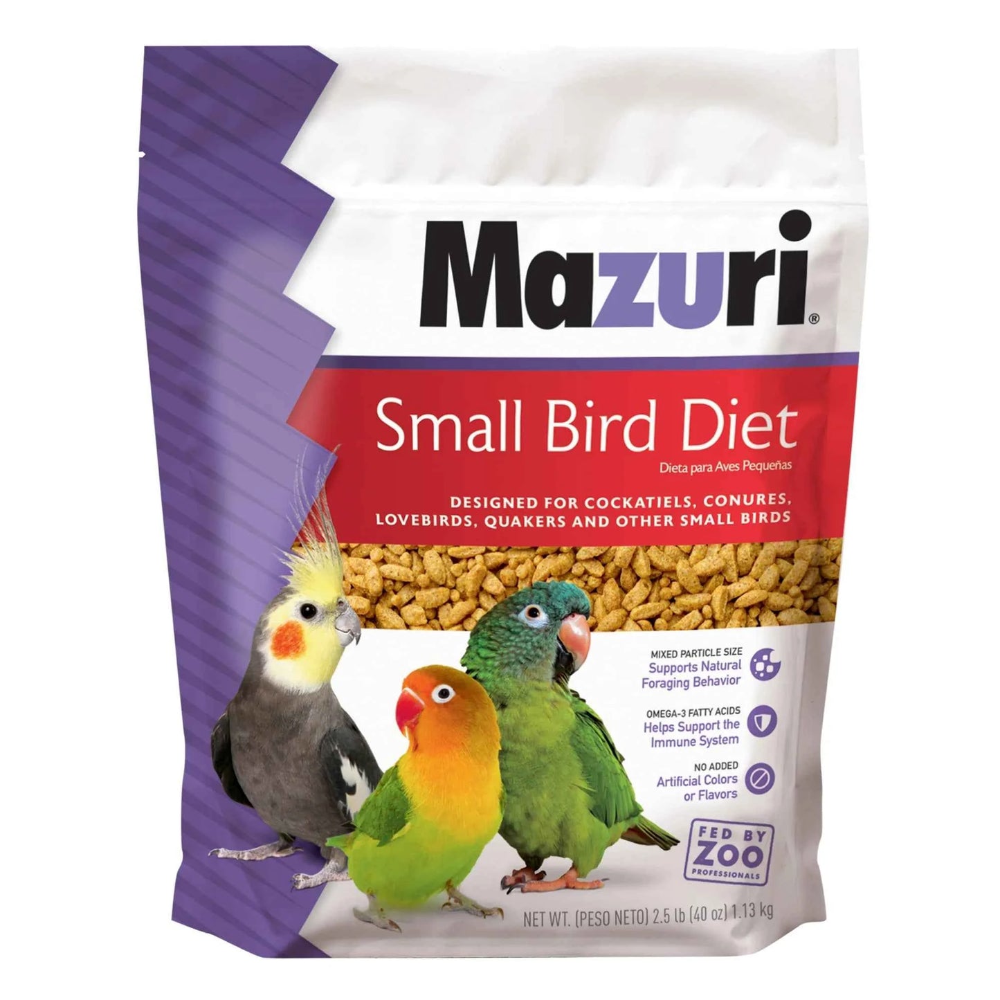 Mazuri® Small Bird Diet – Complete Pelleted Nutrition (2.5lb)