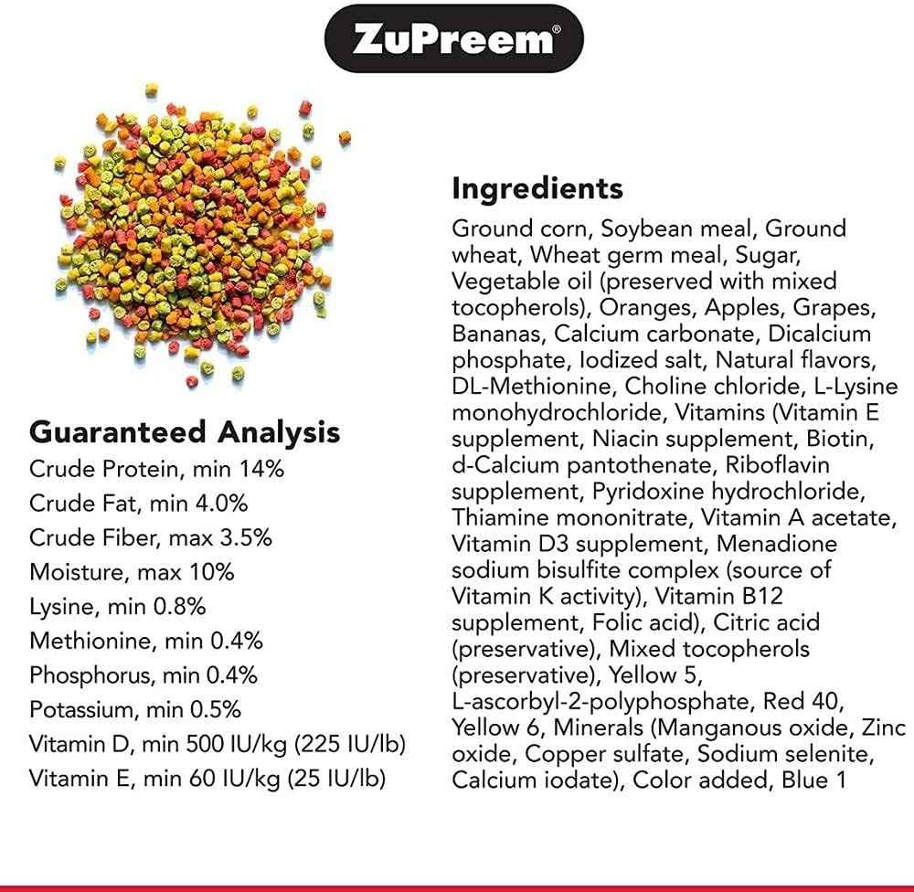 ZuPreem FruitBlend Small Bird Food – Vital Daily Nutrition