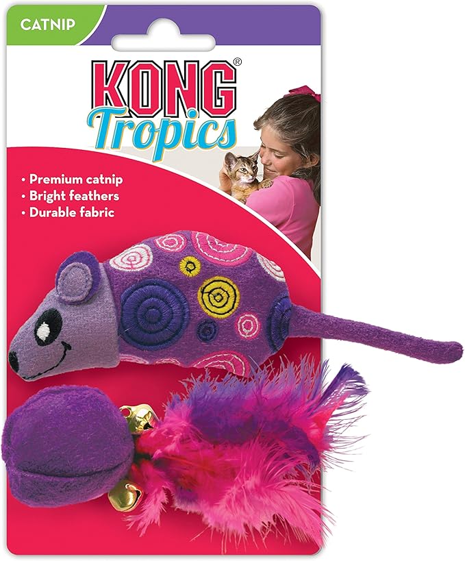 KONG Tropics Mouse/Ball (2 Pack)