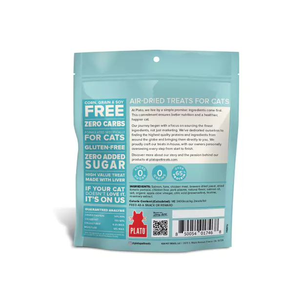 Plato Cat Treats - Salmon & Tuna Recipe Harmony Pet Supplies Scarborough