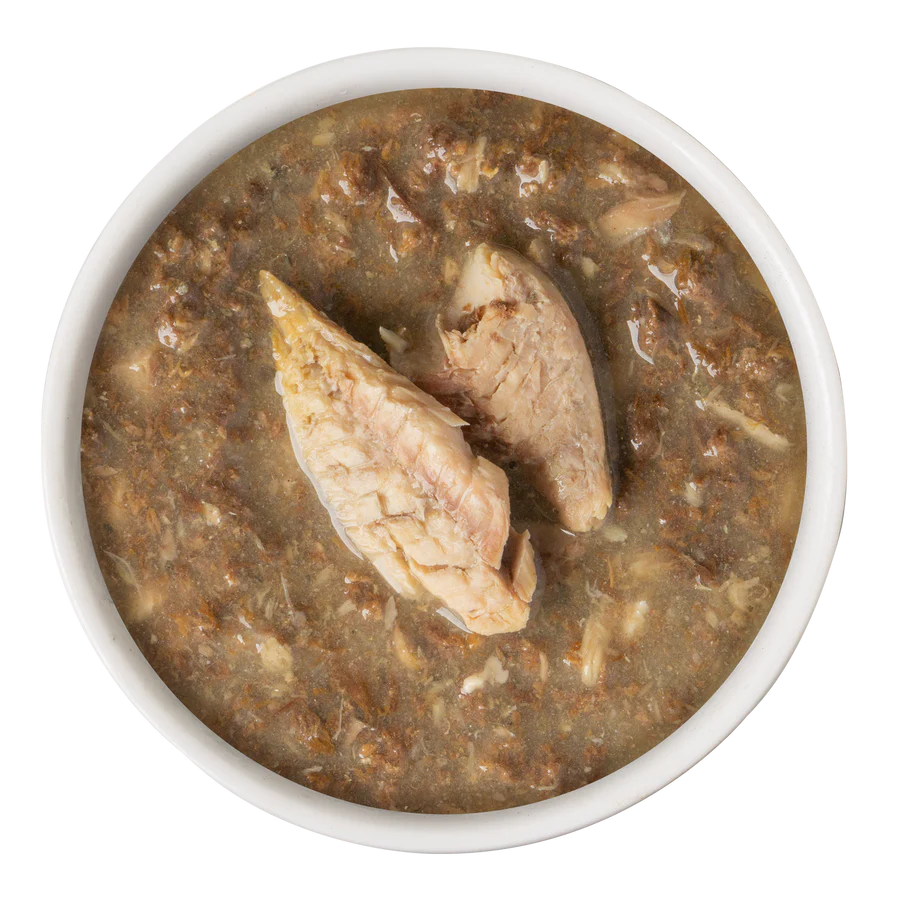 Weruva Mack and Jack Cat Wet Food texture details.