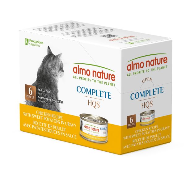 Almo Nature HQS Complete Cat Food - Chicken With Sweet Potatoes In Gravy Harmony Pet Supplies Scarborough