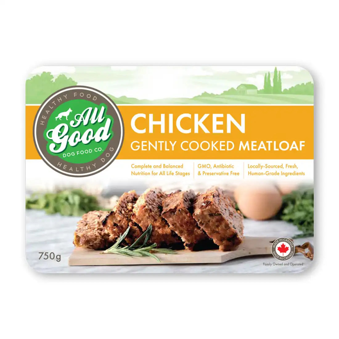 All Good Dog Food – Gentley Cooked Chicken Meatloaf Harmony Pet Supplies Scarborough