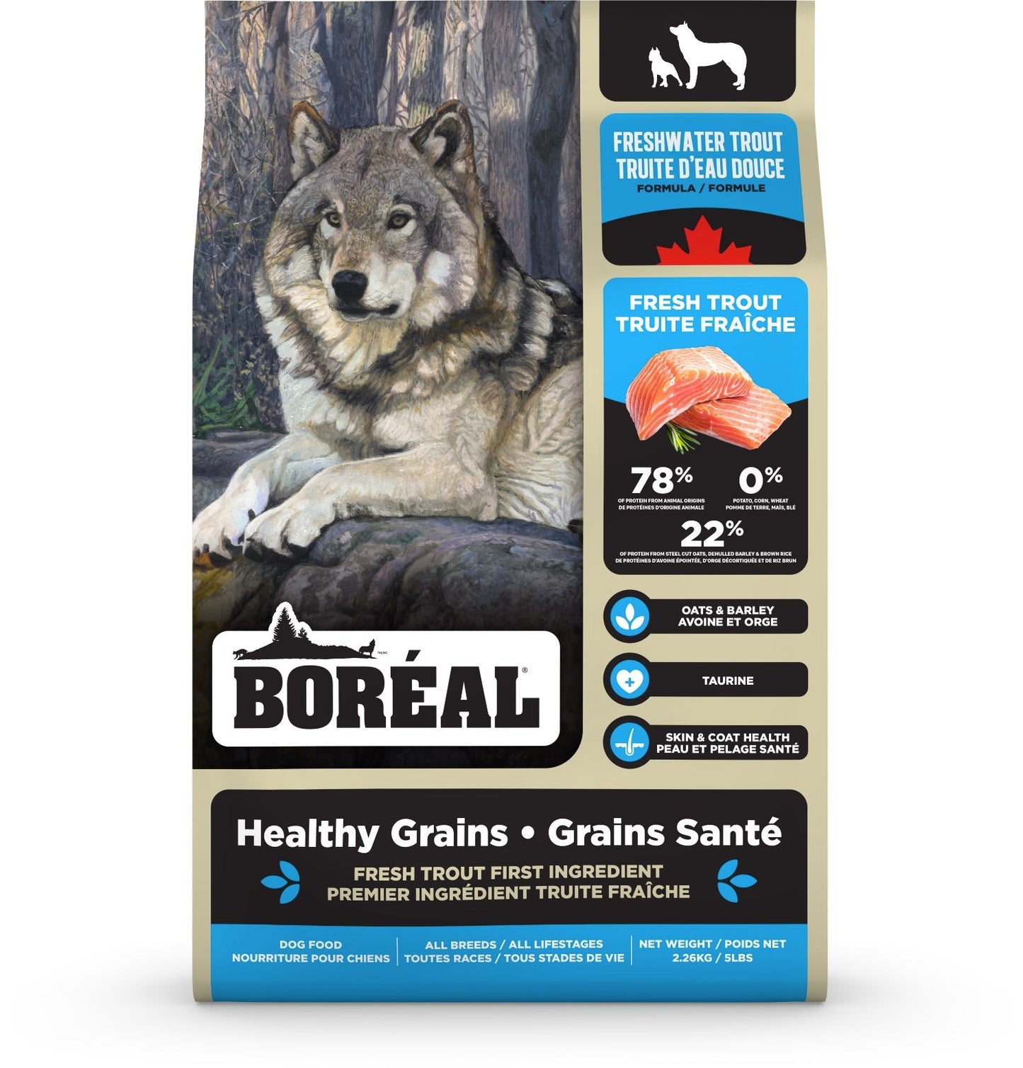 Boreal Healthy Grains - Freshwater Trout Dog food Harmony Pet Supplies Scarborough