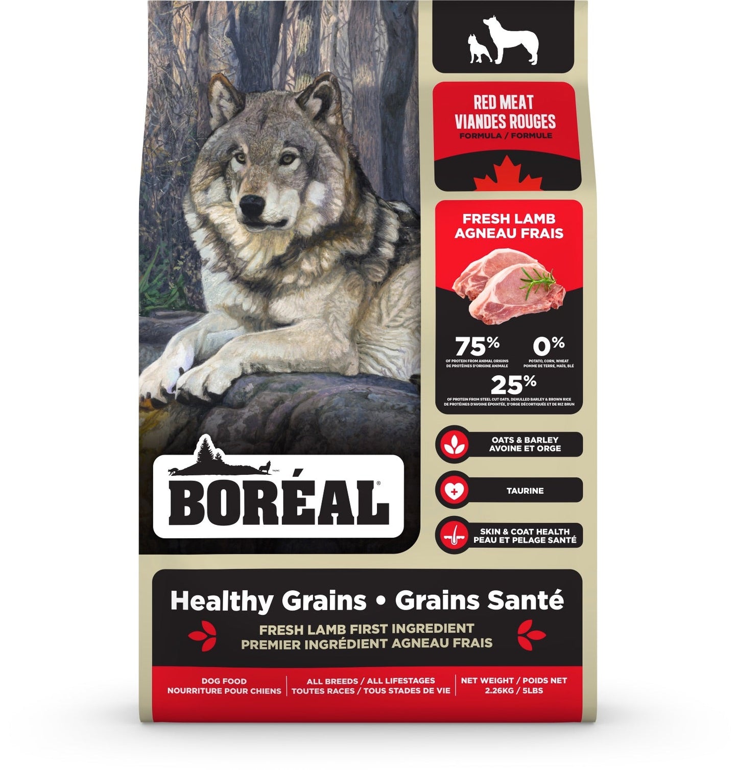 Boreal Healthy Grains - Red Meat Dog food Harmony Pet Supplies Scarborough