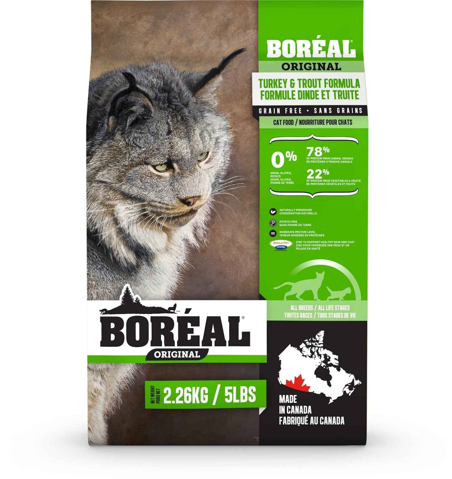 Boréal Original Turkey & Trout – Grain-Free Cat Food