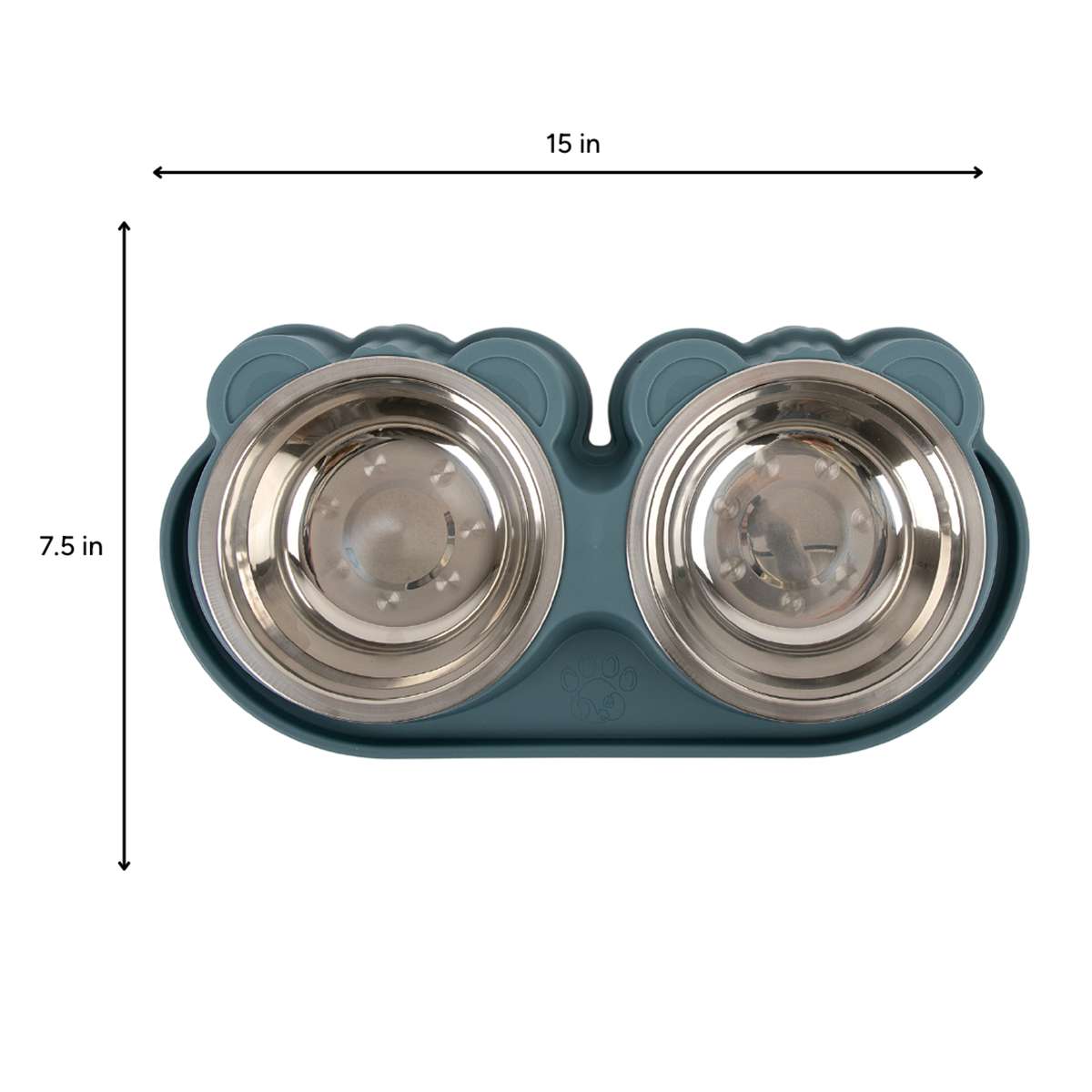 Dual Stainless Eared Dish