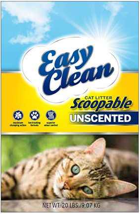 Pestell Easy Clean Scoop Litter Unscented Clumping Action Cat