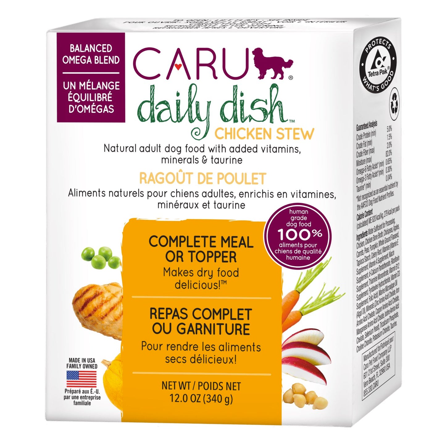 Caru Daily Dish Chicken Stew-Dog Front