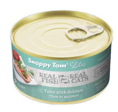 Snappy Tom Lites - Tuna with Salmon wet cat food at Harmony Pet Supplies, Scarborough
