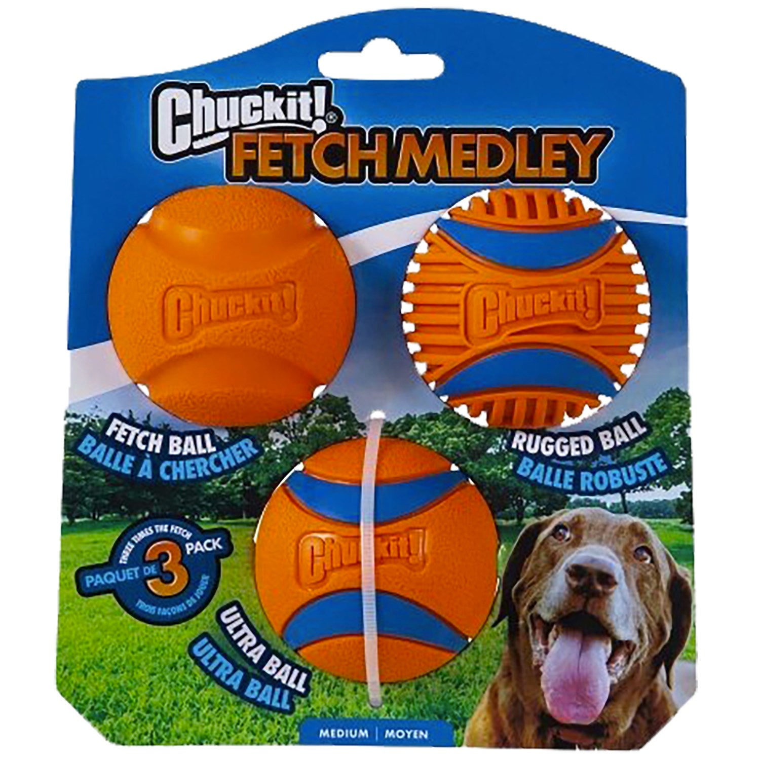 Chuckit - Fetch Medley 3pk Front
