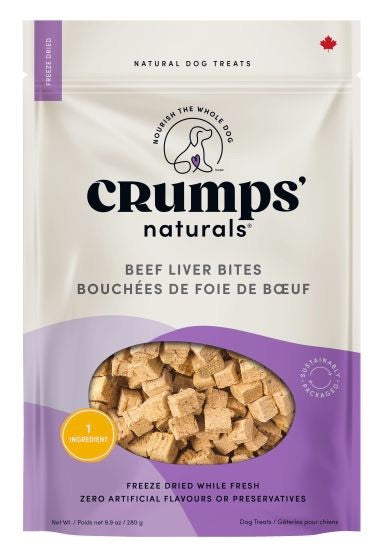 Crumps Freeze Dried - Beef Liver Bites - Dog Treats Front