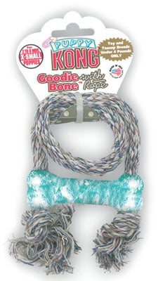 Puppy KONG Goodie Bone with Rope - Harmony Pet Supplies