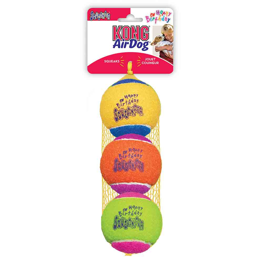 Kong SqueakAir Birthday Balls Harmony Pet Supplies Scarborough