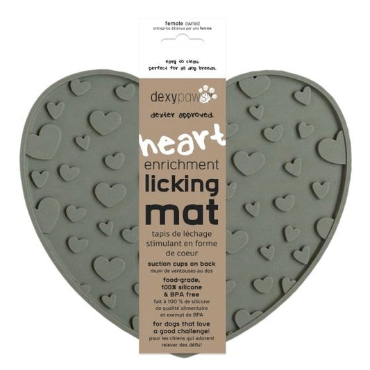 Dexypaws - Dexter Approved Heart Enrichment Licking Mat Front
