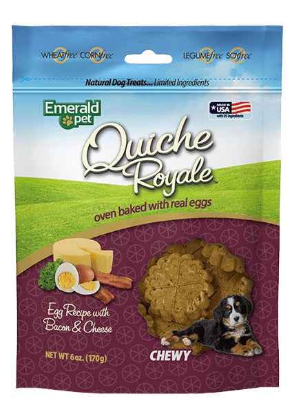 Emerald Pet - Quiche Royale - Bacon & Cheese - Dog Treats