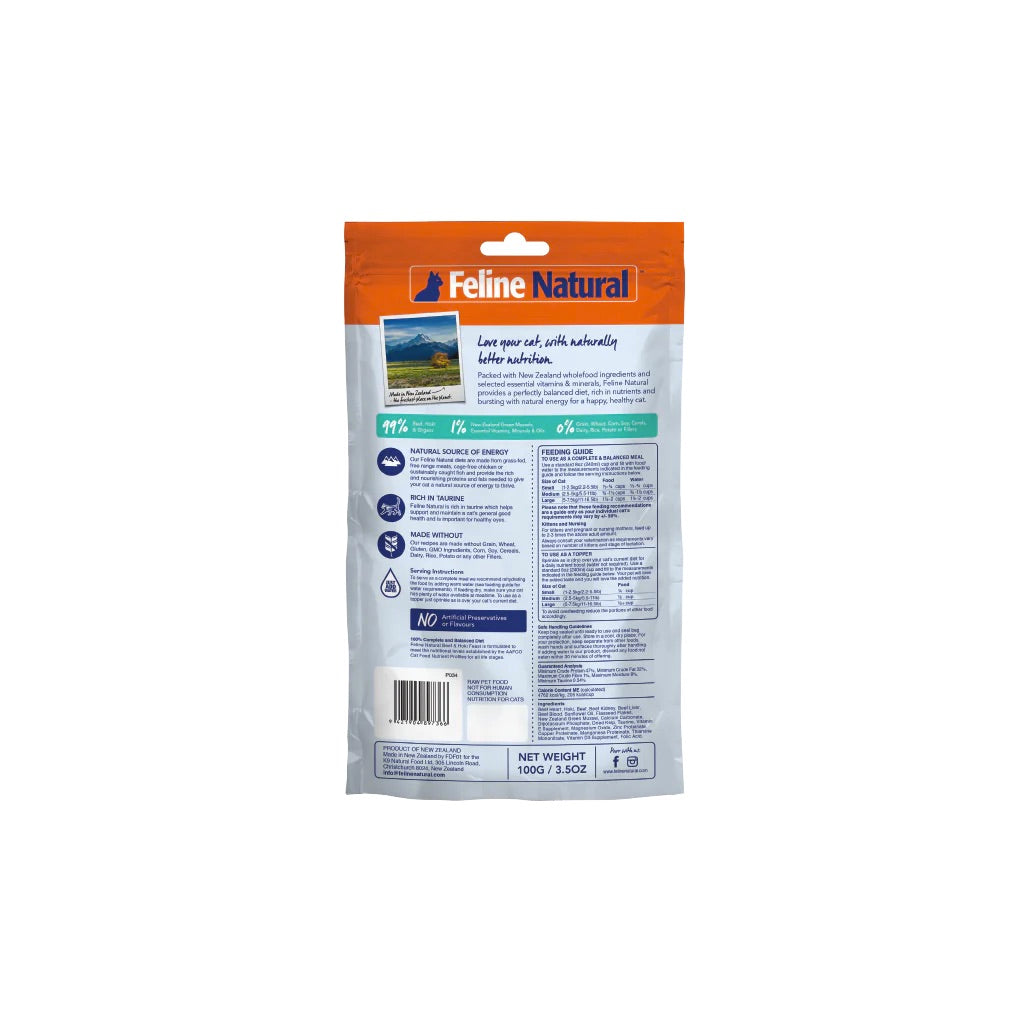 Feline Natural - Beef and Hoki Feast - Cat Food Harmony Pet Supplies Scarborough