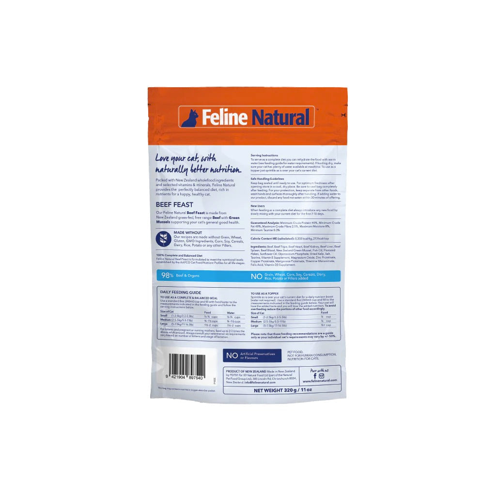 Feline Natural - Beef Feast - Cat Food Harmony Pet Supplies Scarborough