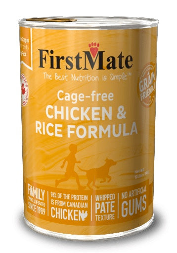 FirstMate - Cage Free Chicken & Rice Formula - Dog Cans Harmony Pet Supplies Scarborough
