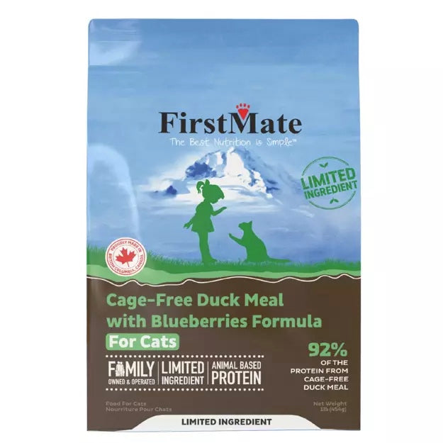 FirstMate - Limited Ingredient Cage-Free Duck with Blueberries - Cat food Harmony Pet Supplies Scarborough