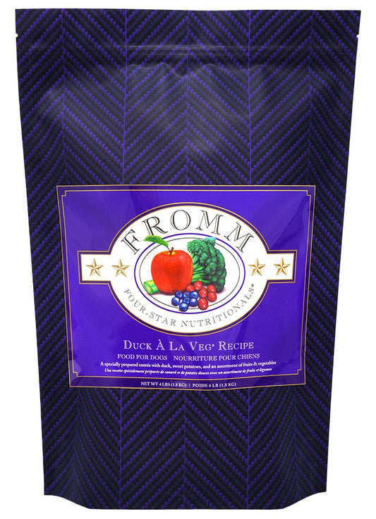 Fromm Four Star Nutritionals-Duck A La Veg Recipe-Dog Food Front