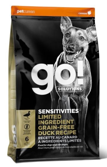 Go Sensitivities-Grain Free Duck Recipe-Dog Food - Front