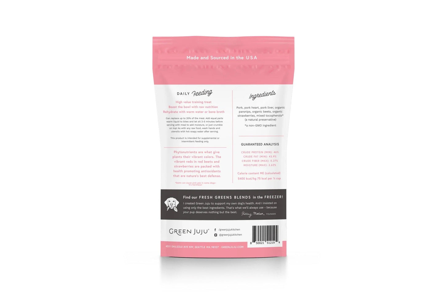 Green Juju - Freeze Dried Pork Bites Harmony Pet Supplies Scarborough