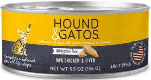 Hound & Gatos - Chicken & Liver Cat wet food at Harmony Pet Supplies, Scarborough