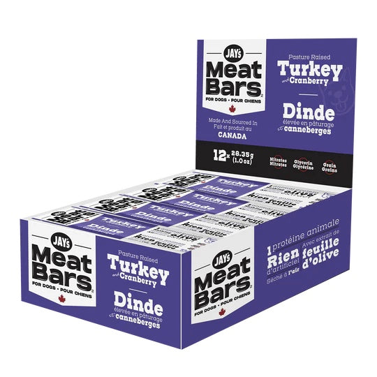 Jay's Meat Bar - Turkey & Cranberry - Dog Treat Harmony Pet Supplies Scarborough