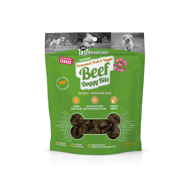 Jay's Tasty Adventures - Fermented Fruit & Veggie Beef - Dog Treats Harmony Pet Supplies Scarborough