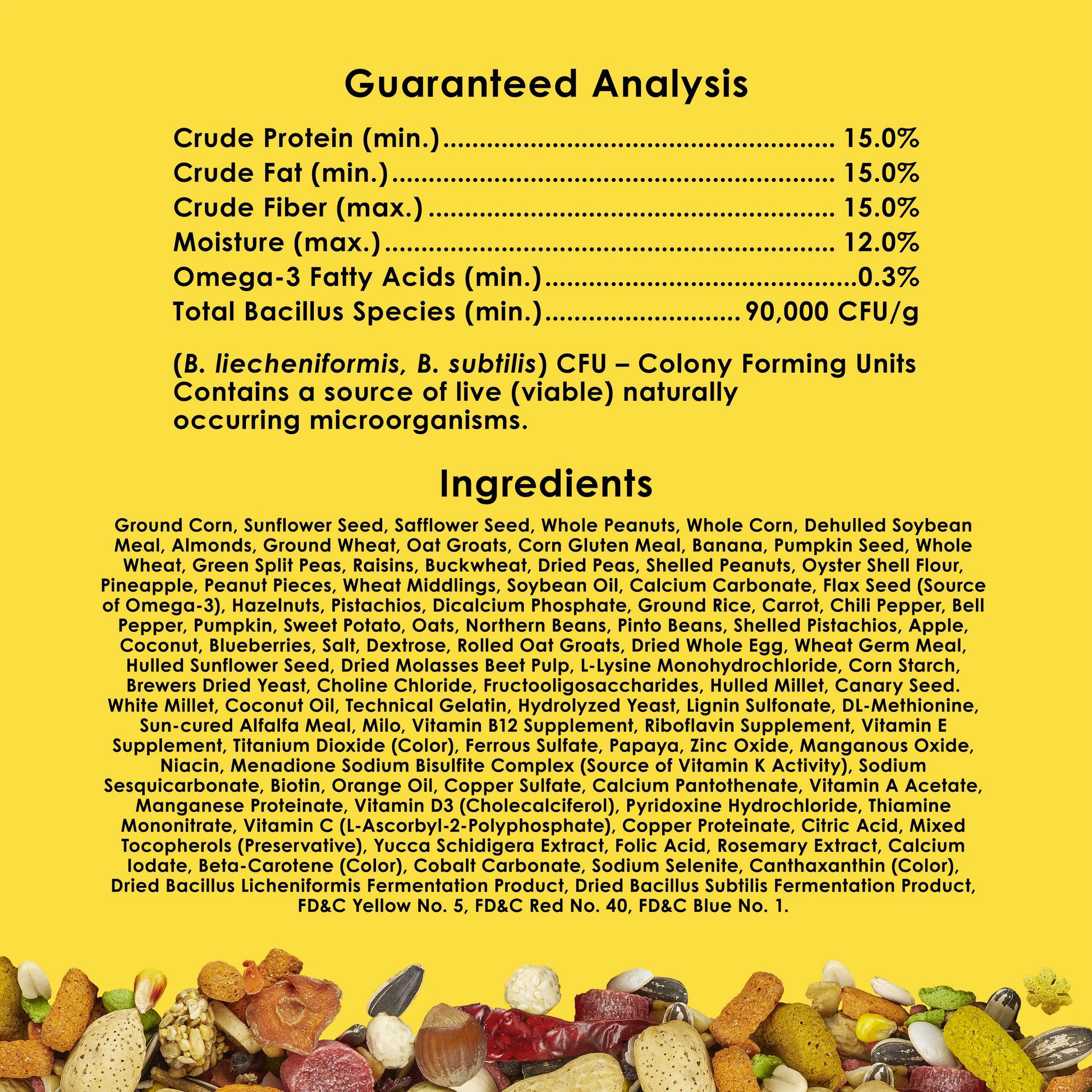 Kaytee Fiesta Macaw Bird Food Ingredients