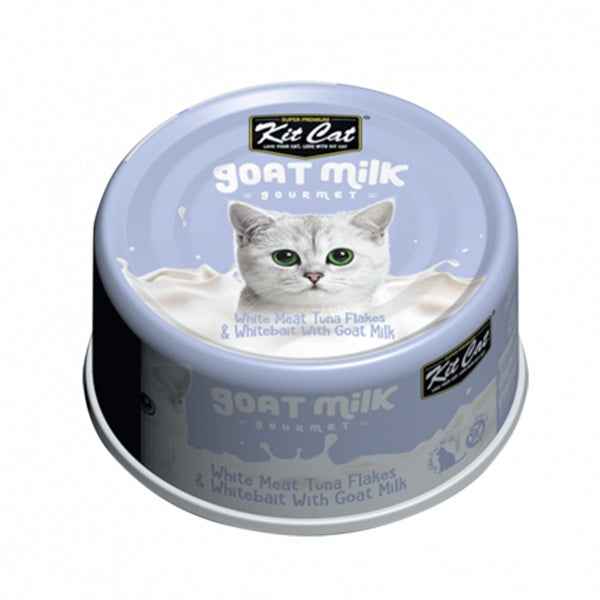 Kit Cat - Tuna and Whitebait with Goat milk - Cat Food can at Harmony Pet Supplies, Scarborough