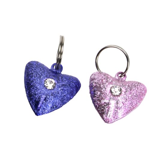 Coastal Frosted Designer - 2 Bells Female Heart Purple Pink Cat Harmony Pet Supplies Scarborough