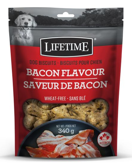 Lifetime - All Life Stages - Bacon Flavour Dog Biscuit