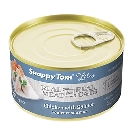 Snappy Tom Lites – Real Chicken with Salmon Wet Cat Food