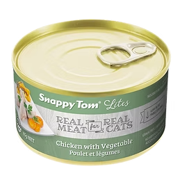 Snappy Tom Lites – Real Chicken with Garden Vegetables Cat Food