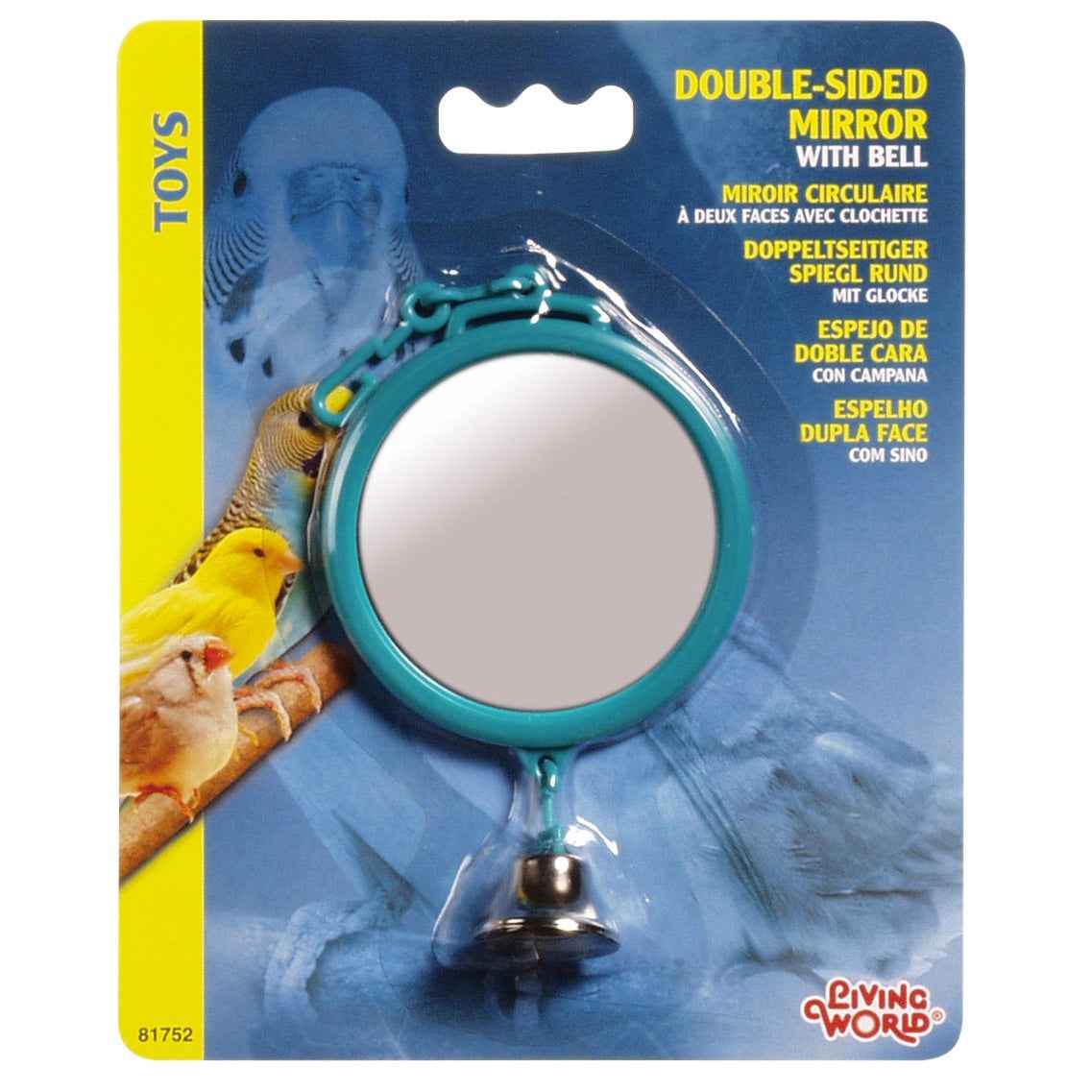 Living World - Double Sided Mirror - Bird Toy