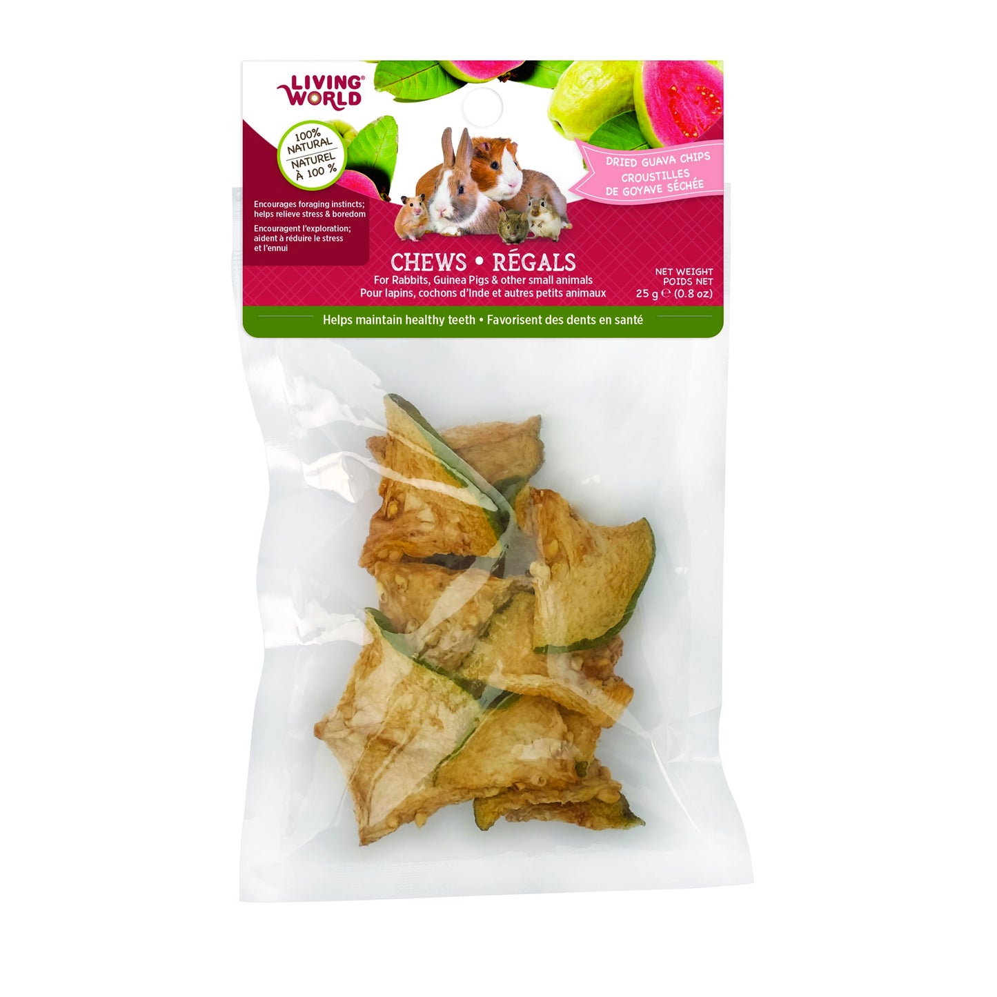 Living World - Dried Guava Chips Front