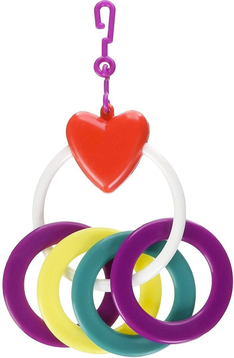 Living World Heart Ring of Rings Bird Toy Front