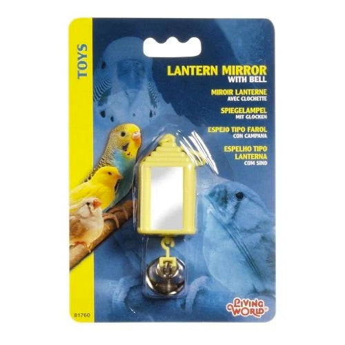 Living World - Lantern Mirror - Bird Toy Front